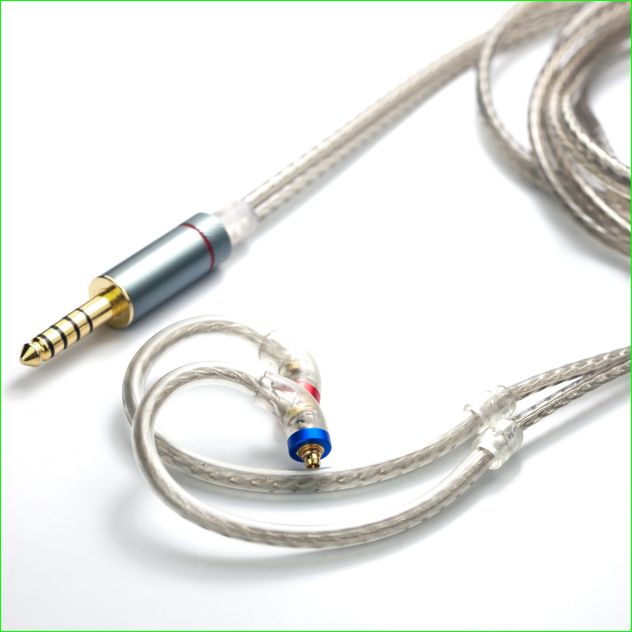 FiiO LC-B High Purity Monocrystalline Silver Plated Copper Earphone Cables - with MMCX Connectors.